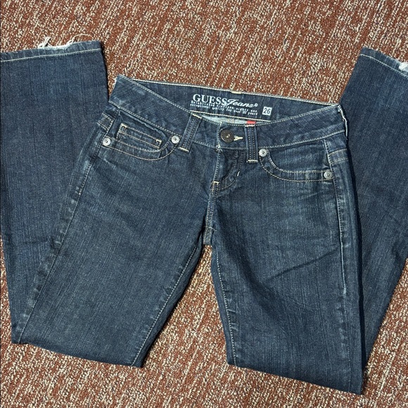 Guess Denim - Guess vintage daredevil boot low rise dark wash denim women’s 26